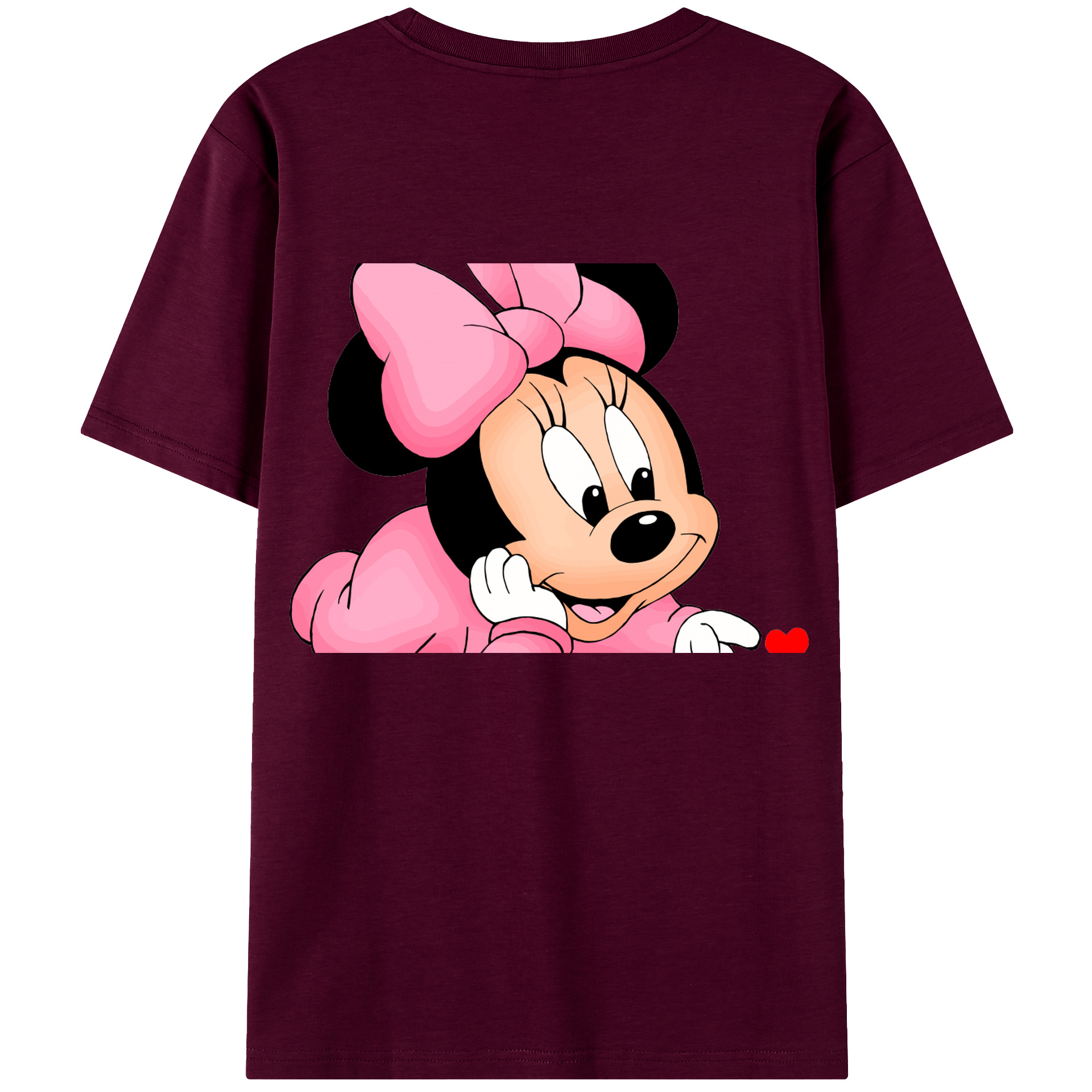 （画像用） ミッキーマウス Mickey Mouse レディース半袖Tシャツ(バックプリント)